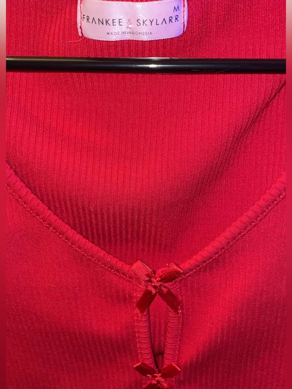 Frankee & Skylarr Coquette Crop Top with Bows